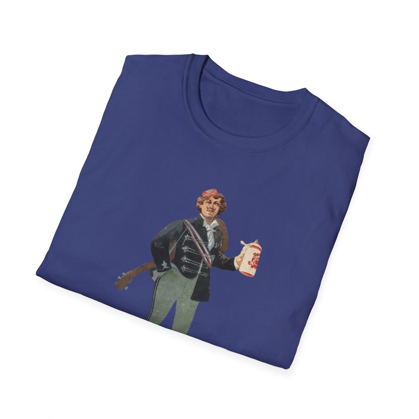 Raise Your Spirits With Our Retro Military Stein Graphic Tee - Unisex Fun Awaits!