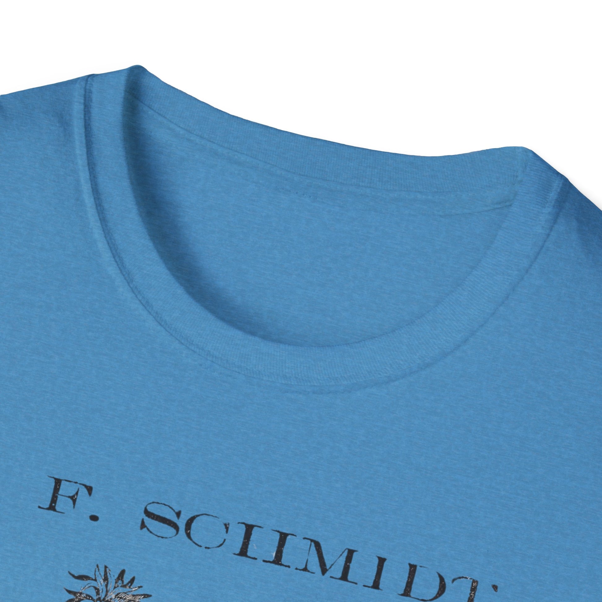 A comfy navy t-shirt flaunting the iconic C.F. Schmidt Lager Beer logo, an essential for laid-back beer lovers.