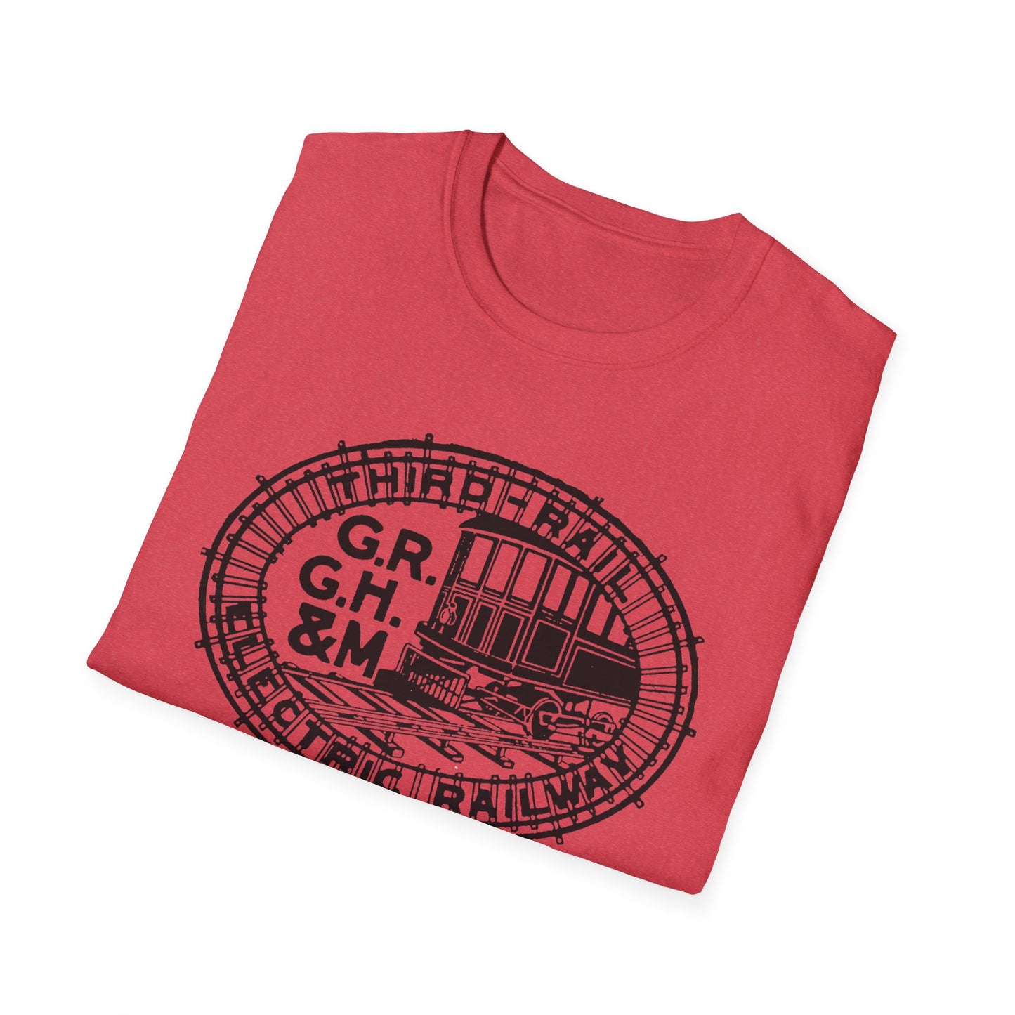 All Aboard The Style Express! Vintage Railroad Logo T-Shirt - 100% Cotton Comfort for Train Lovers!