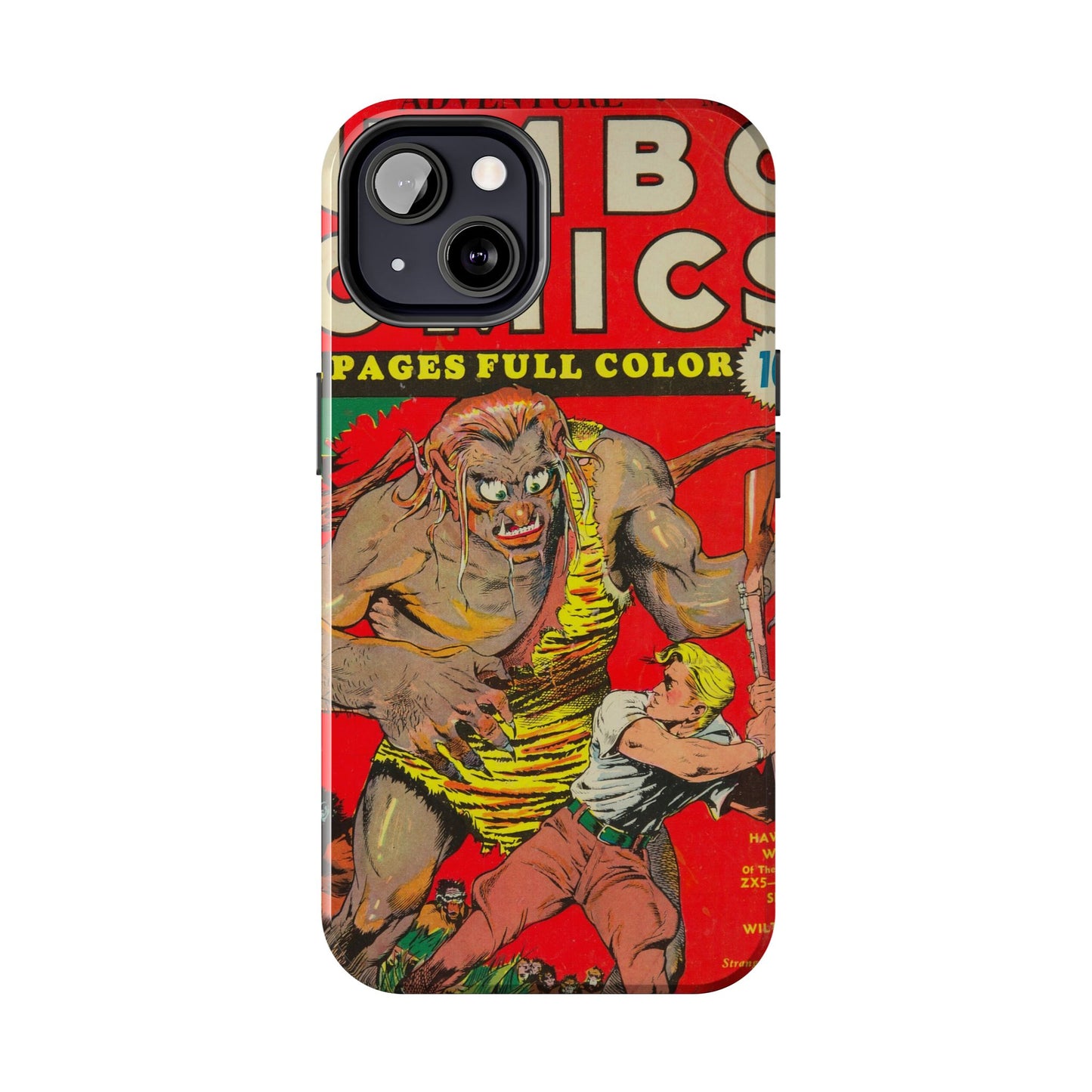 Vintage-Inspired Comic Book Tough Phone Cases - Old School Male 