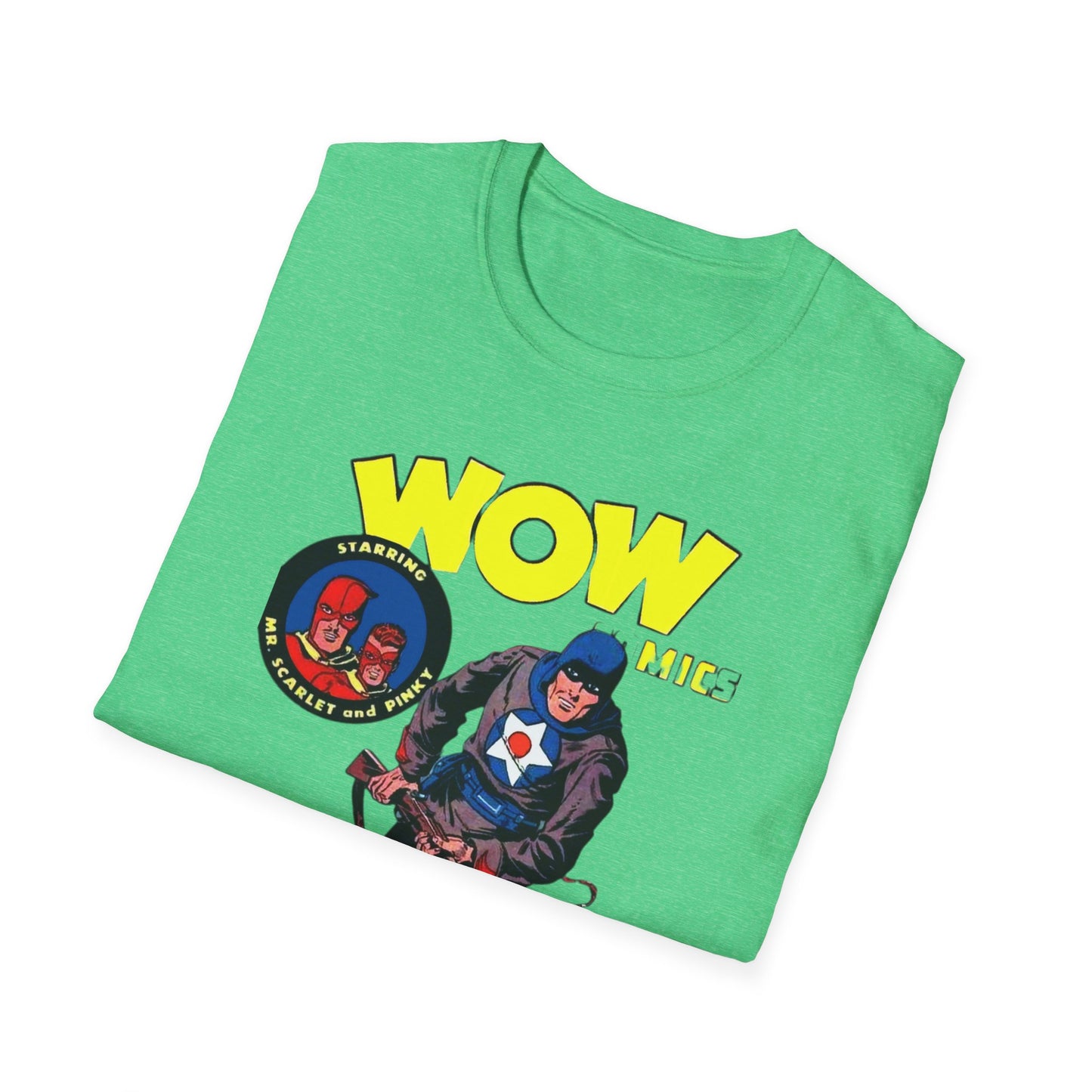 Retro Wow Comics T-Shirt - 100% Cotton, Classic Fit, Perfect for Comic Enthusiasts