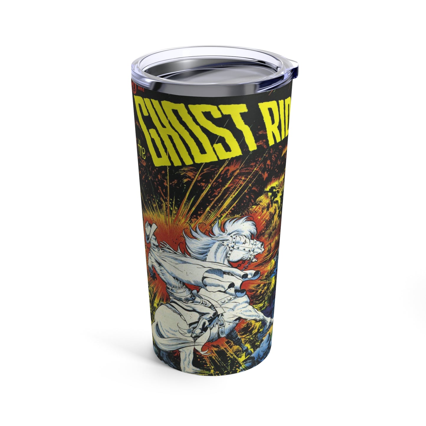 Vintage Ghost Rider Comic Tumbler - Old School Male 