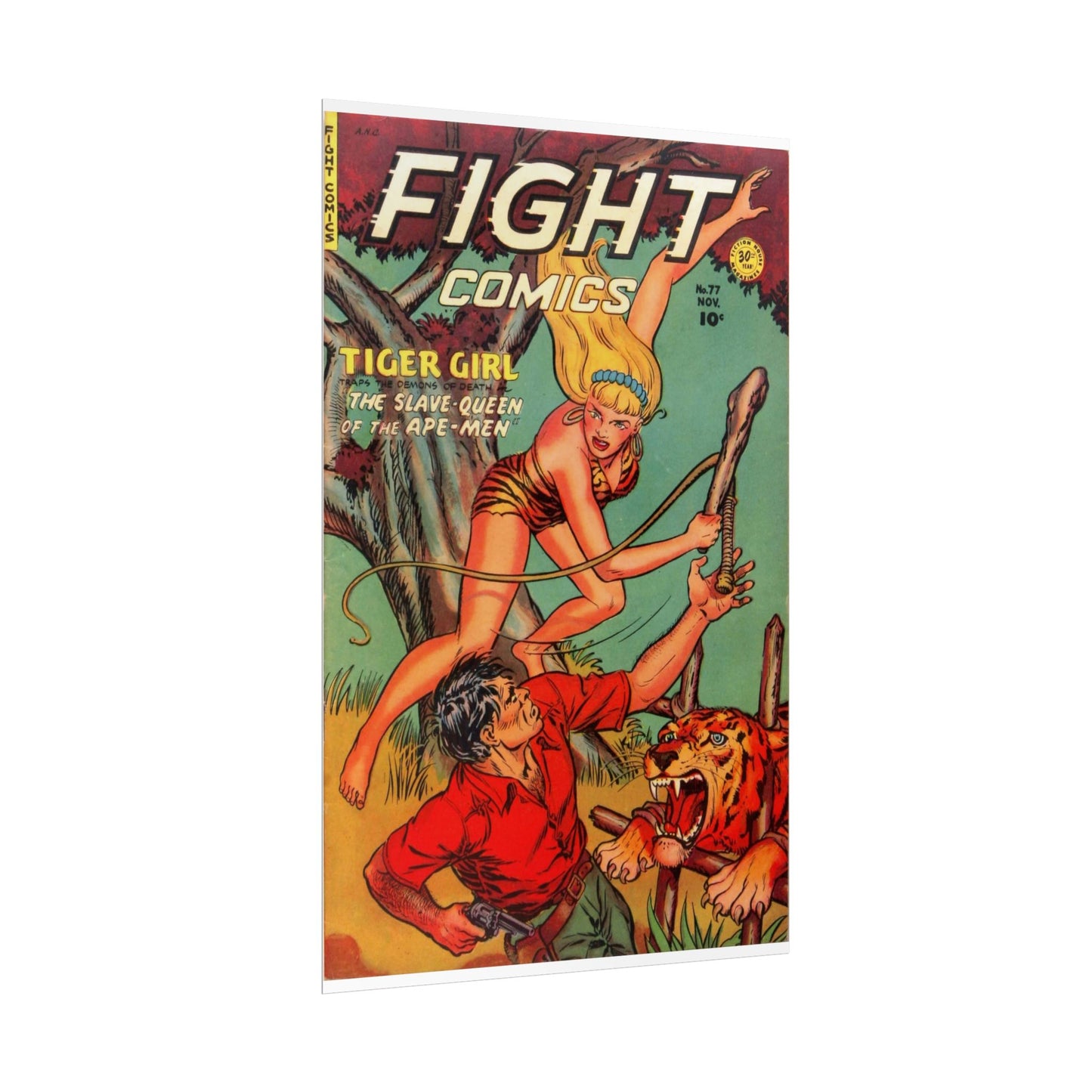 Vintage Fight Comics Rolled Poster