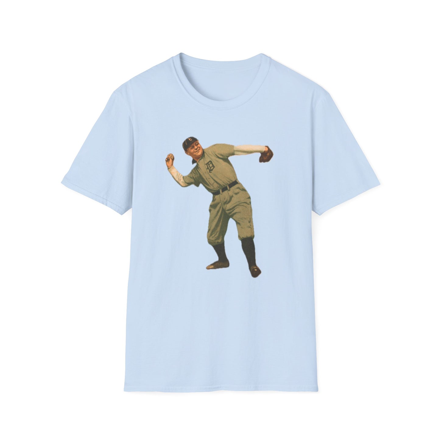 Retro Baseball Star Unisex Softstyle Tee