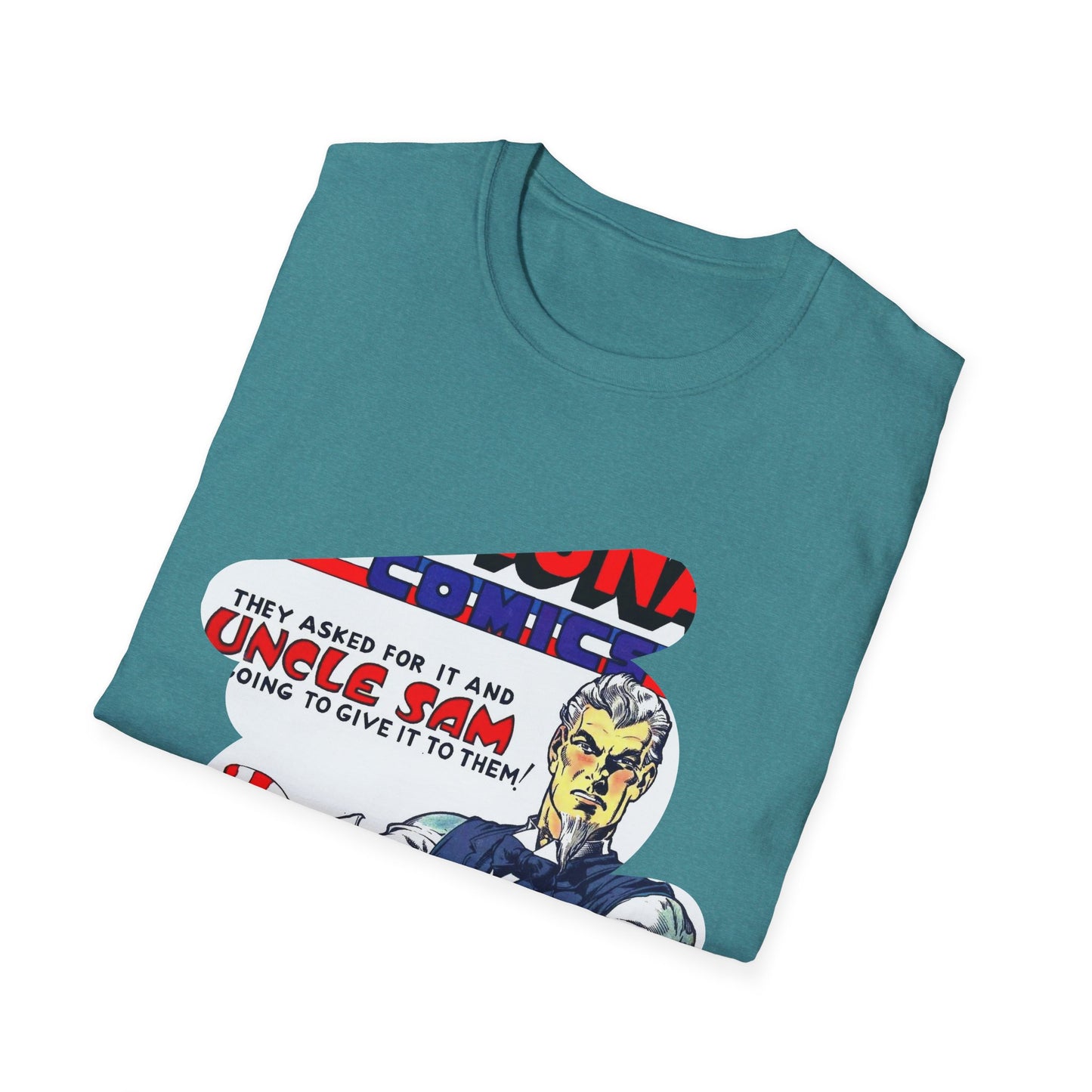 Vintage Comic Book Art Unisex Soft-Style Tee