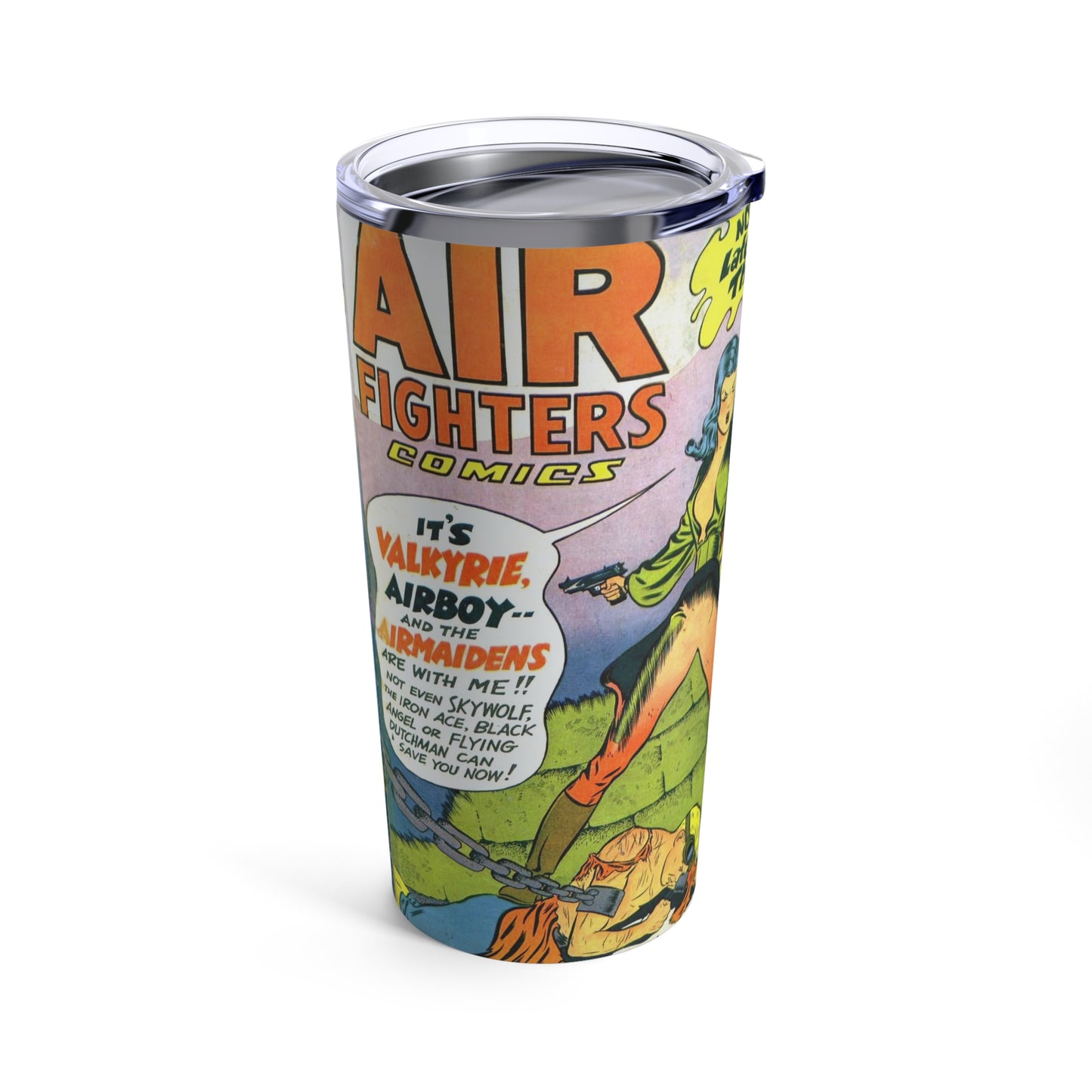 Vintage Air Fighters 20oz Comic Cover Tumbler