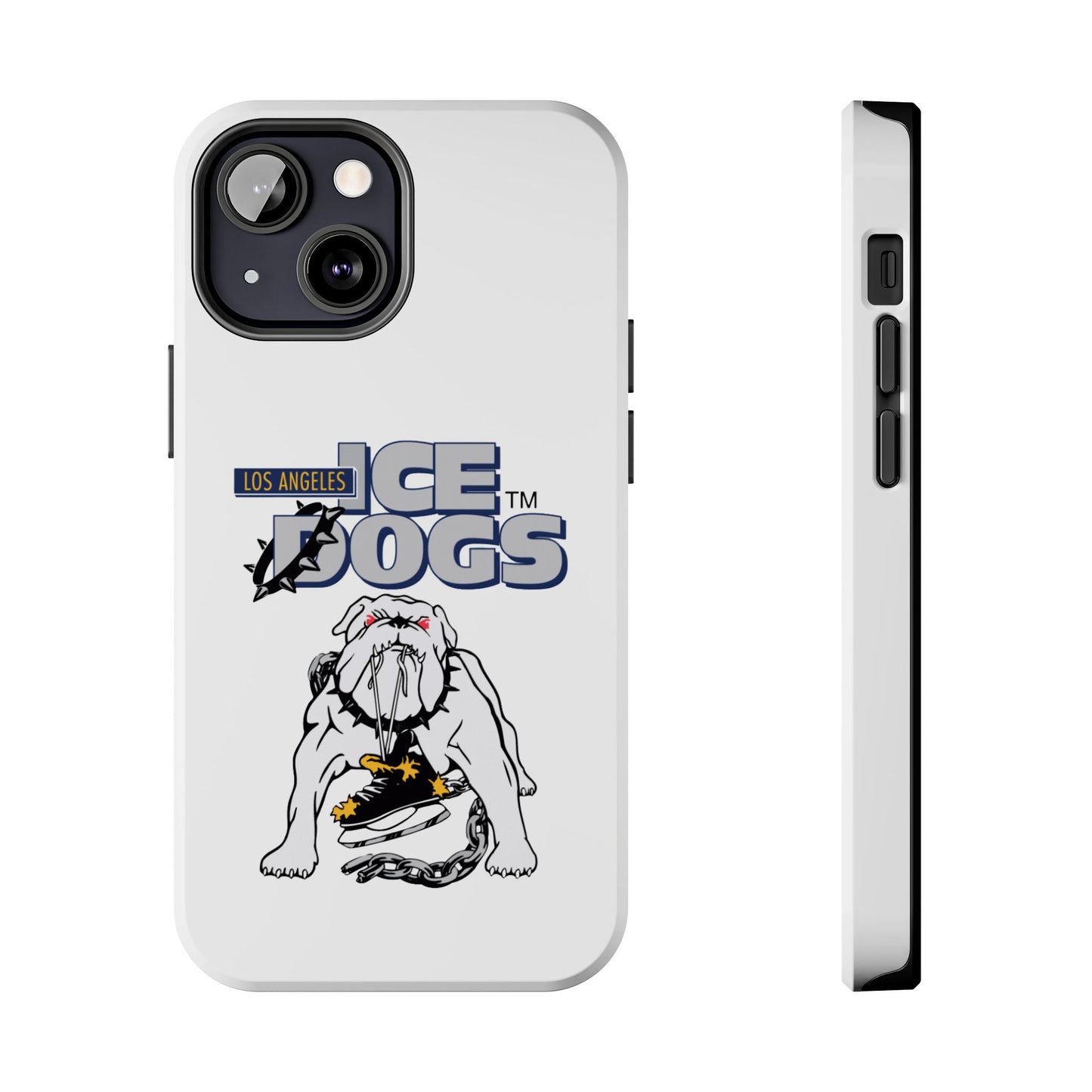 Vintage Los Angeles Ice Dogs Hockey Team Logo Durable Phone Cases - Old School Male 