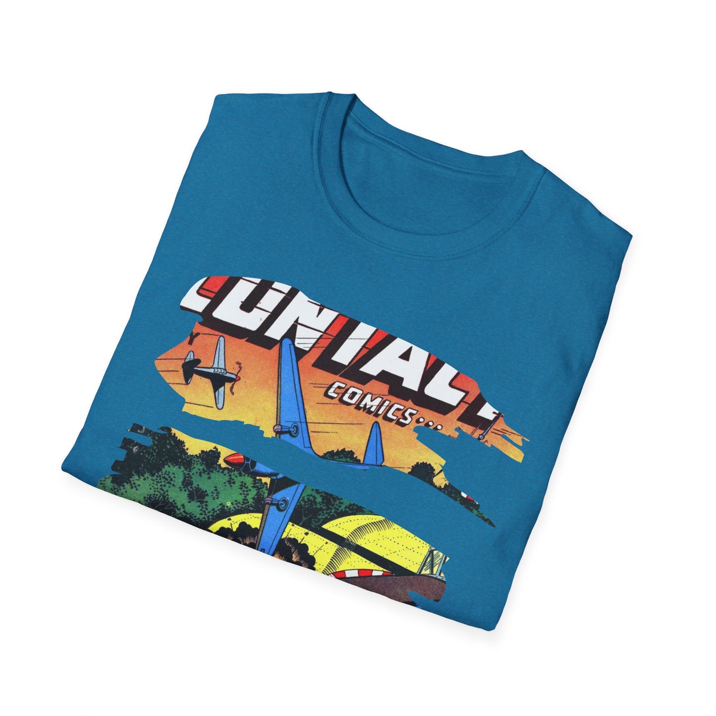 Vintage Comic Art Unisex Softstyle Tee