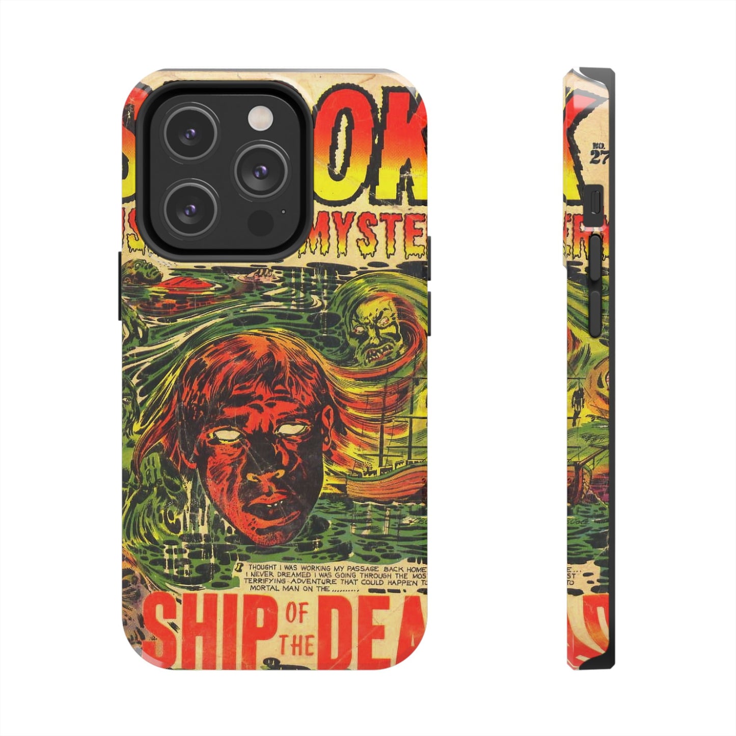 Vintage Horror Comic Phone Cover - Old School Male 