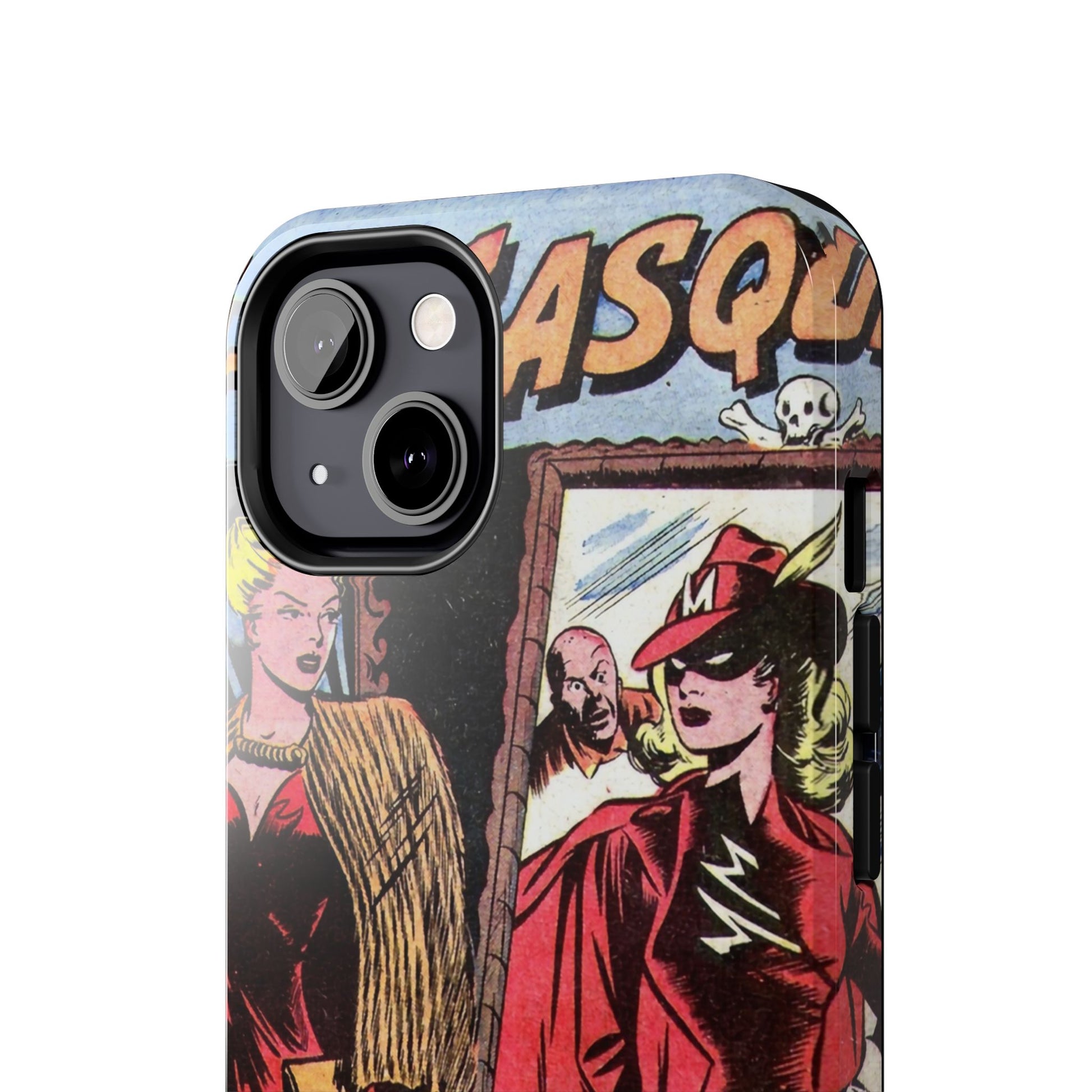 Vintage Chic Miss Masque Durable Phone Cases - Old School Male 