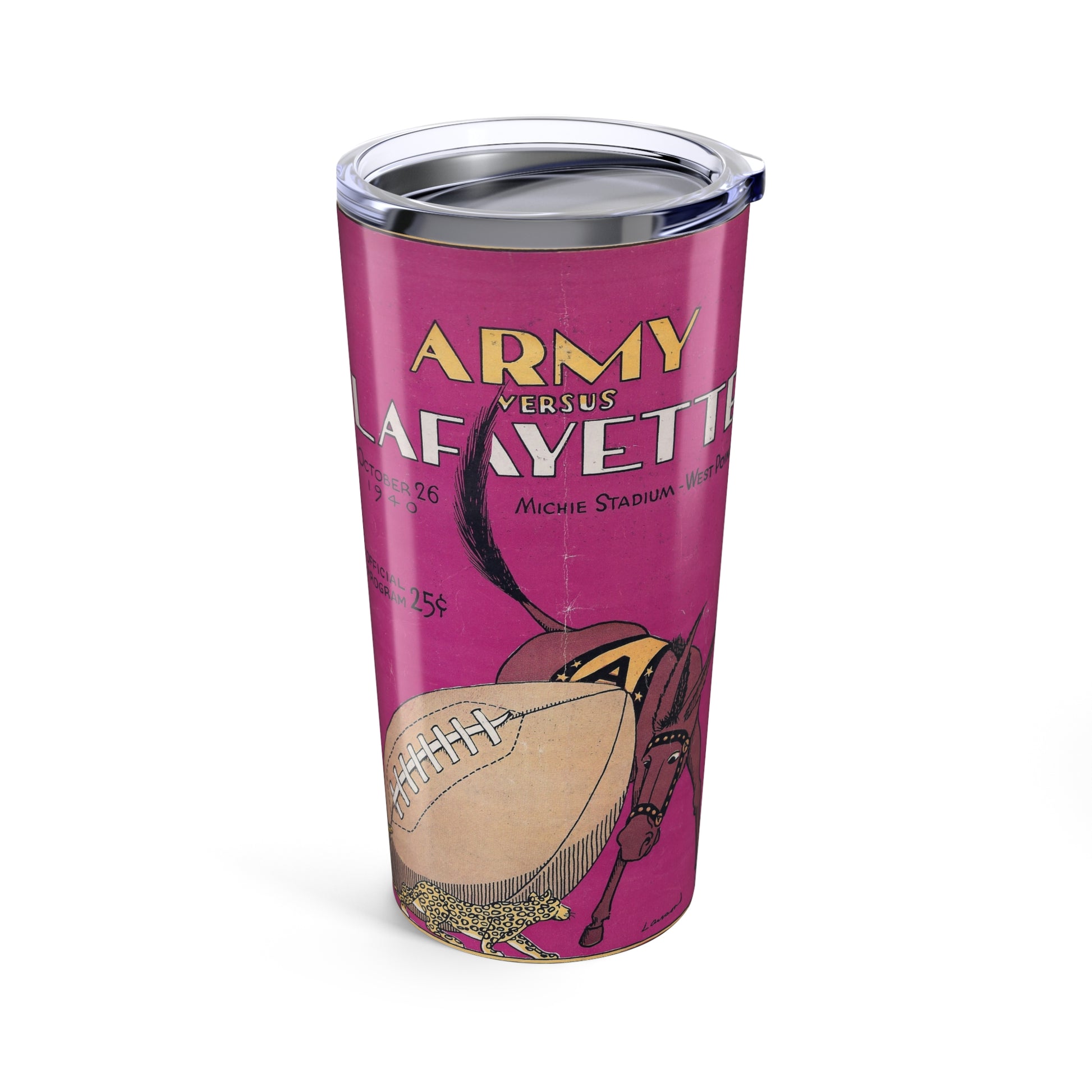 Retro Army vs. Lafayette Insulated Tumbler 20oz - Old School Male 