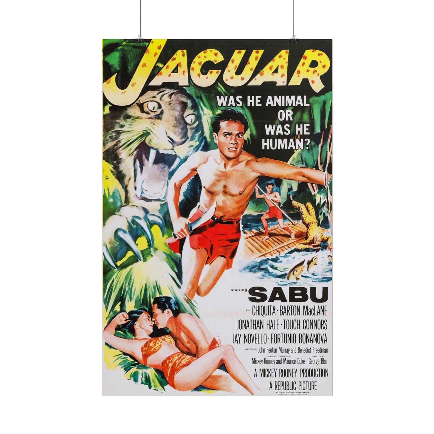 Movie Poster Rolled Poster - Retro Jaguar Sabu Film