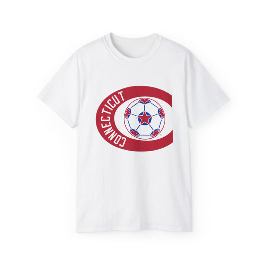 Connecticut Bicentennials NASL Retro Logo Unisex Ultra Cotton Tee - Old School Male 