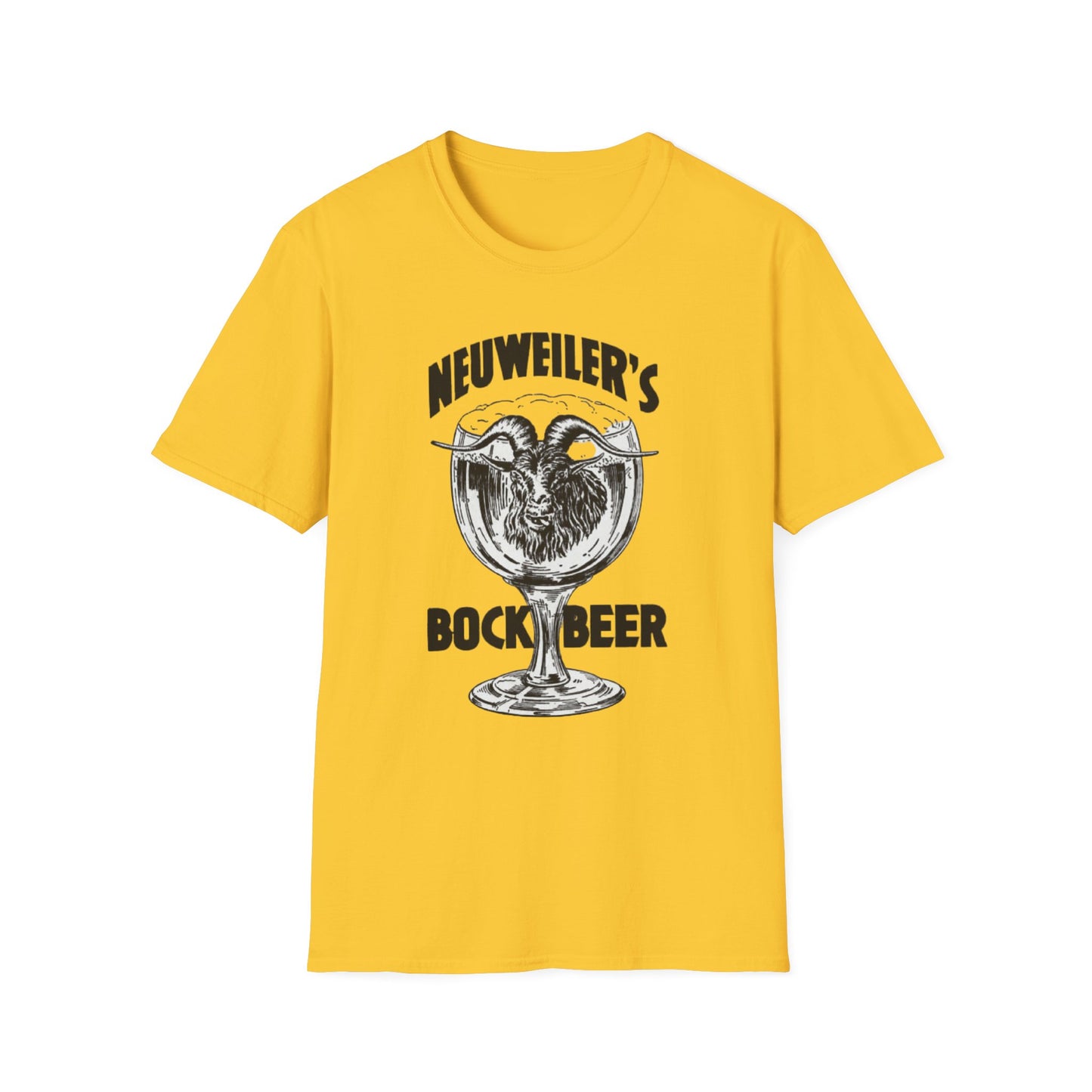 Sip Back and Relax: Vintage Neuweiler's 100% Cotton Bock Beer T-Shirt for Ultimate Chill Vibes