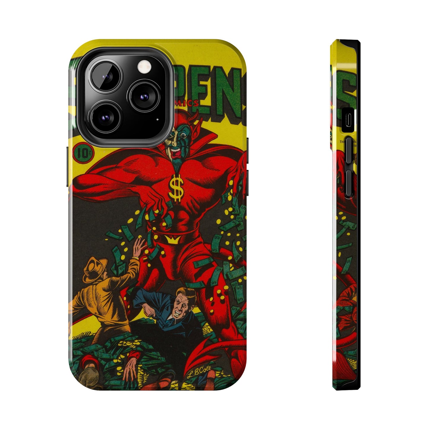 Retro Suspense Comics Phone Case for Tough Protection - Old School Male 