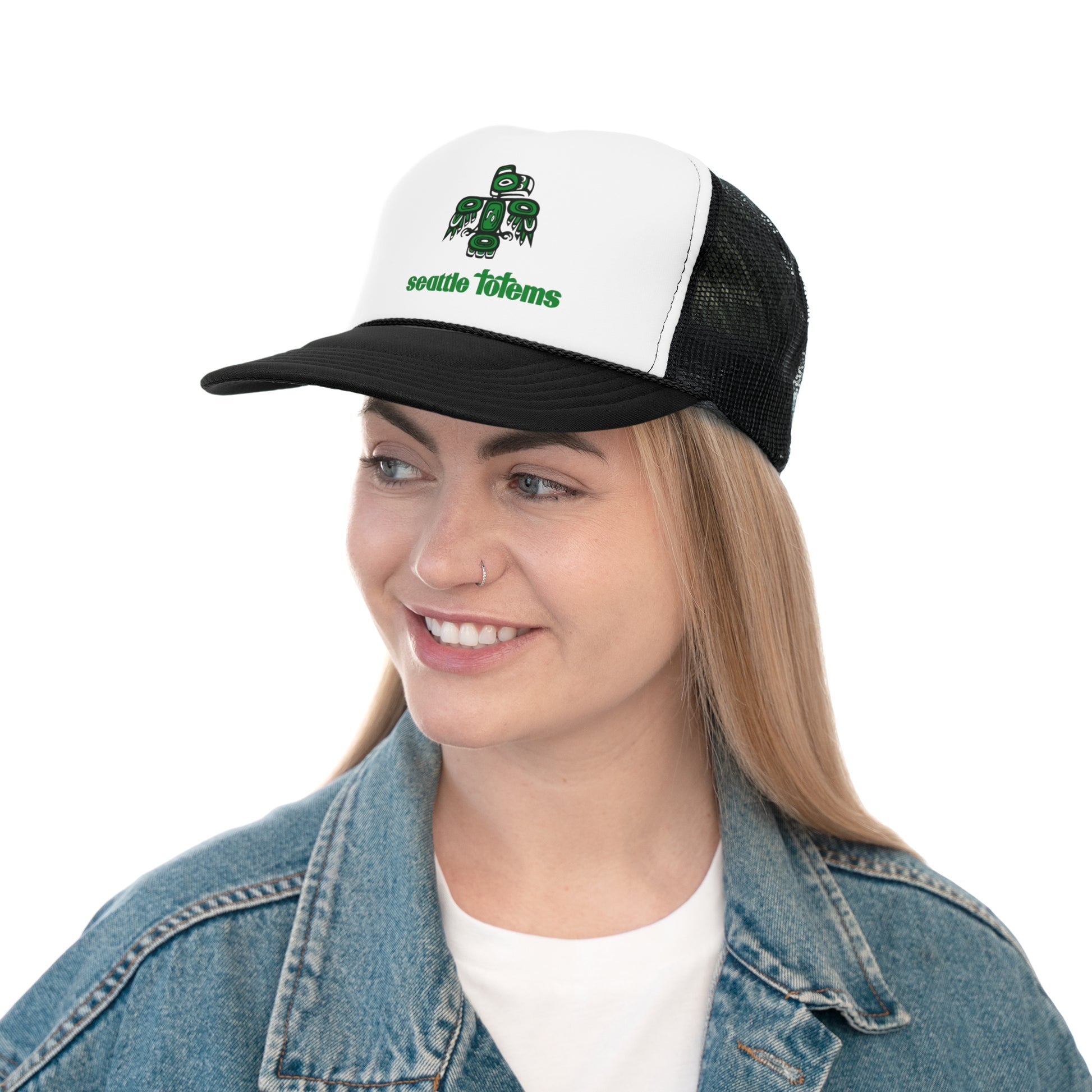 Seattle Totems of the WHL Trucker Cap - Old School Male 