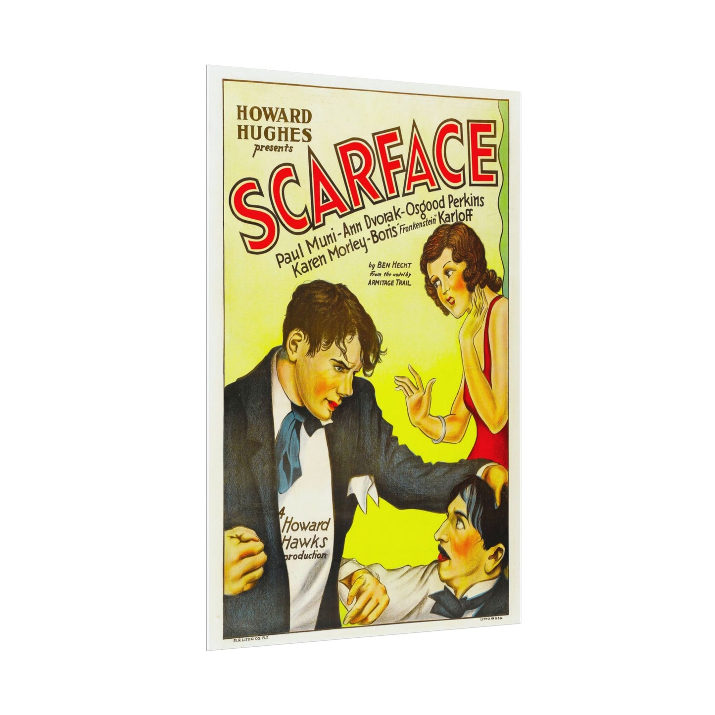 Movie Poster Rolled Posters - Retro Original Scarface Film