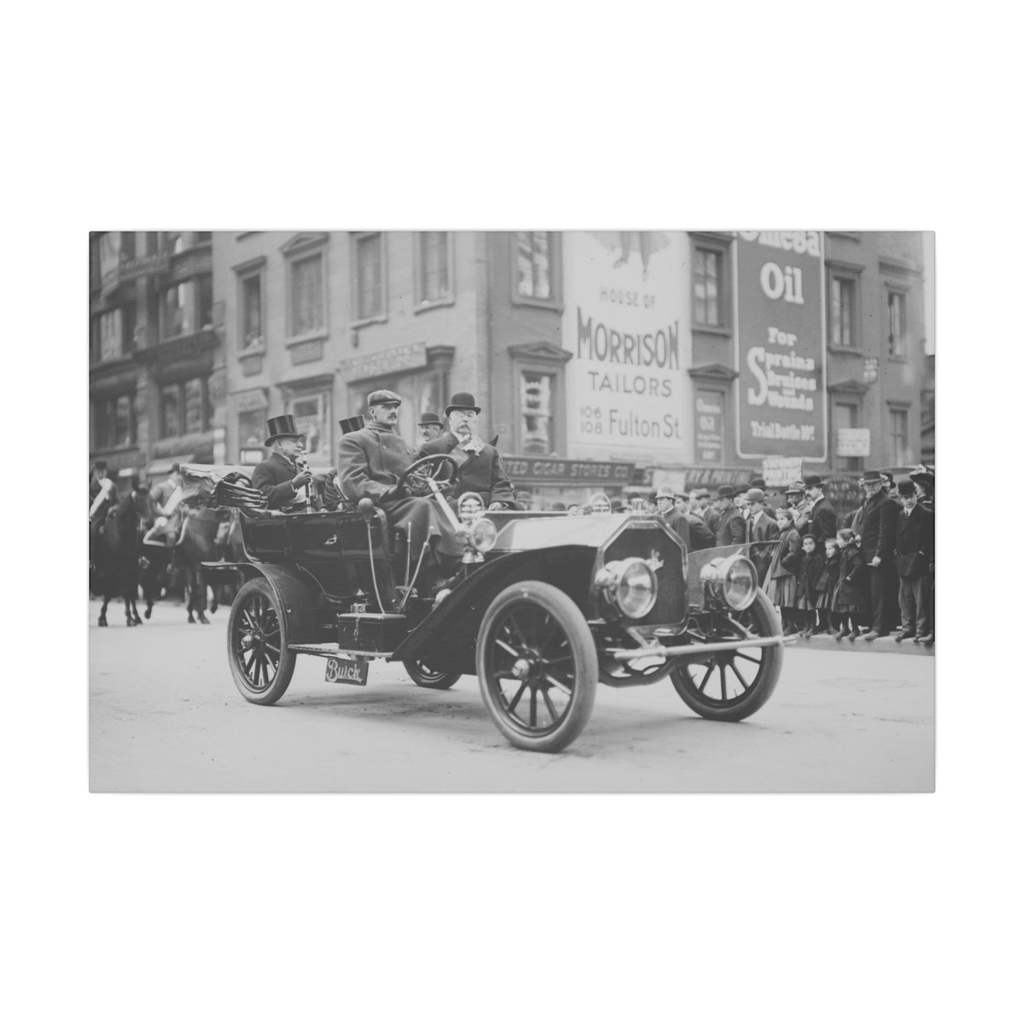 Vintage President Taft Arrival in NYC Canvas Print - Old School Male 