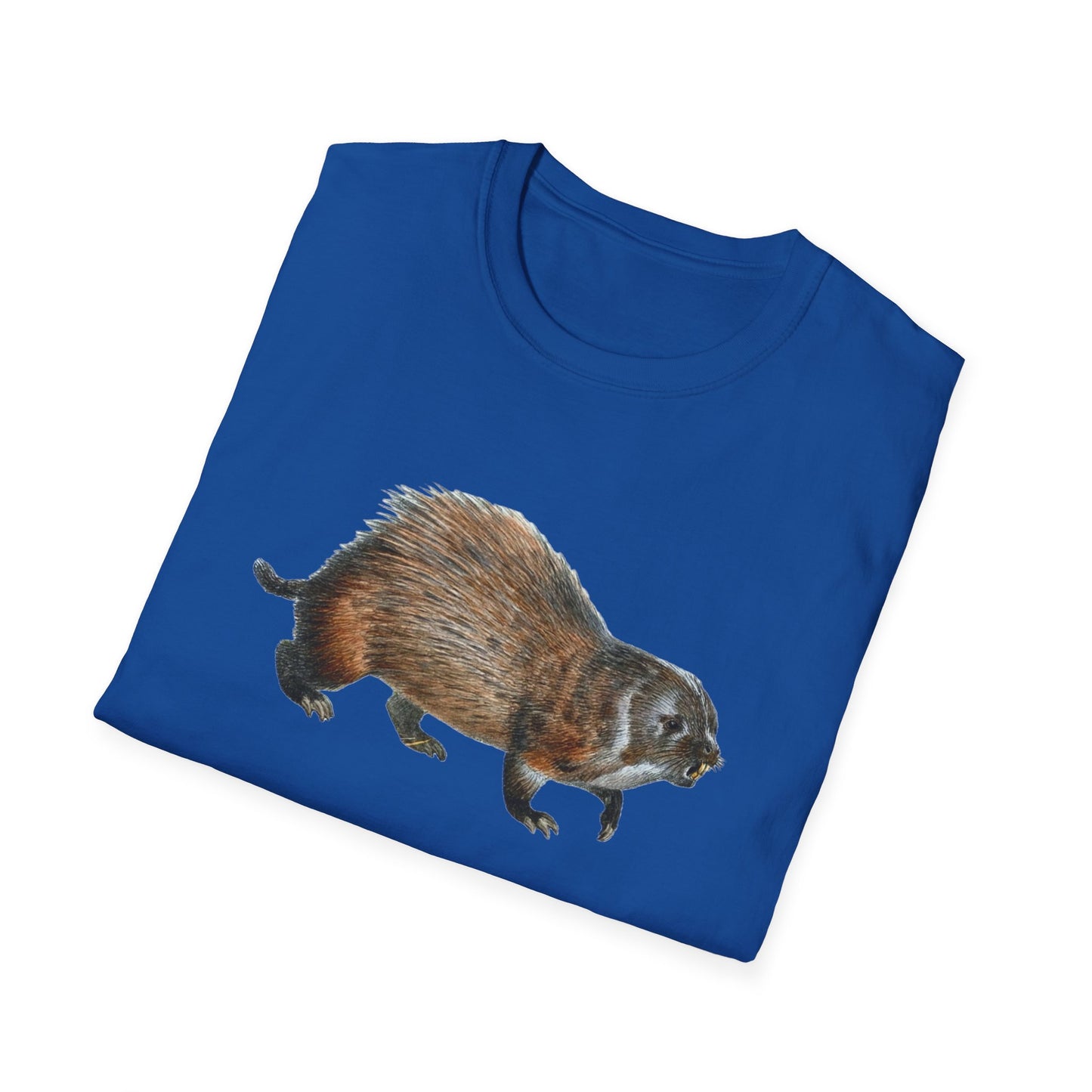 Vintage-inspired Unisex Soft Cotton Beaver Tee