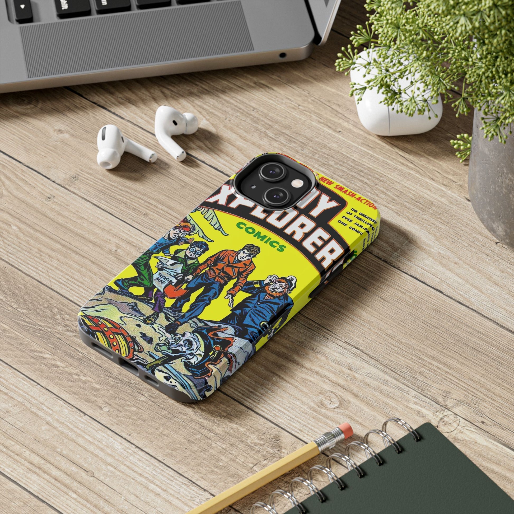 Vintage Comic Book Cover Rugged Phone Cases - Old School Male 