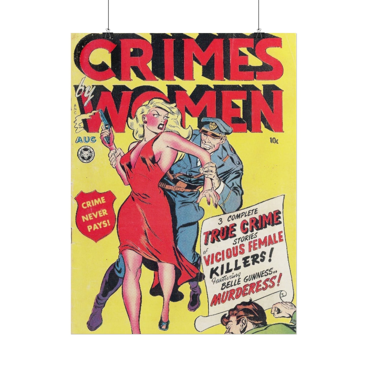 Retro Crimes By Women Comic Book Cover Poster