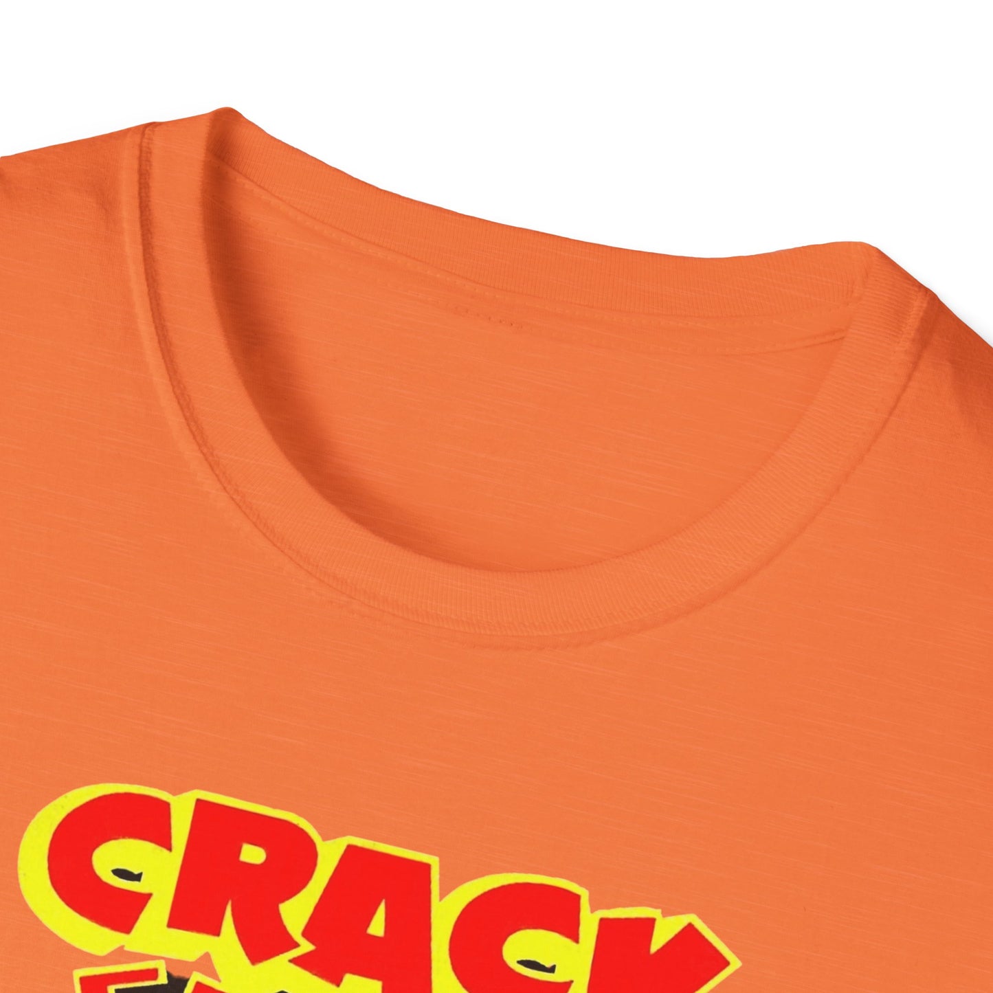 Vintage Comic T-Shirt - Retro Crack Design in Soft 100% Cotton for Comic Fans