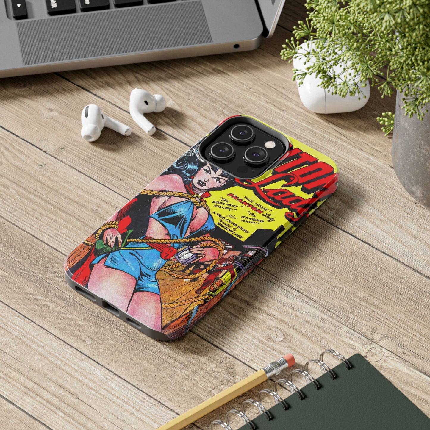 Vintage Phantom Lady Comic Book Phone Cover