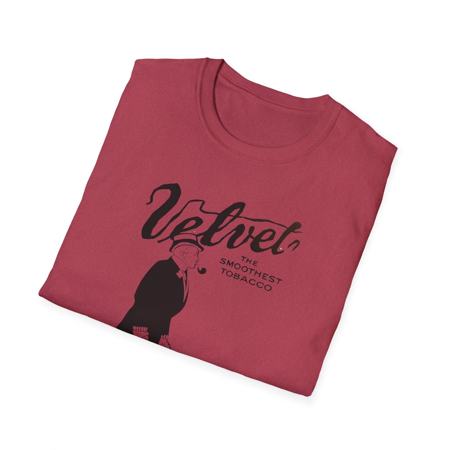 Vintage Velvet Tobacco Ad Unisex T-Shirt - Retro Style, 100% Soft Cotton, Classic Fit