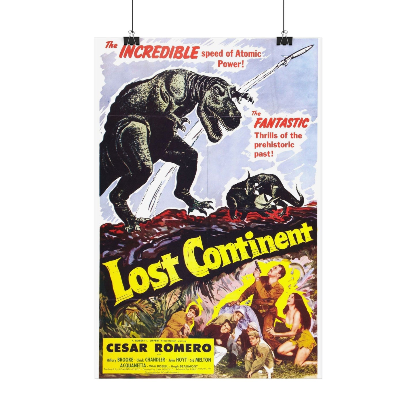 1951 Classic Film 'Lost Continent' Featuring Cesar Romero Poster Print - Old School Male 