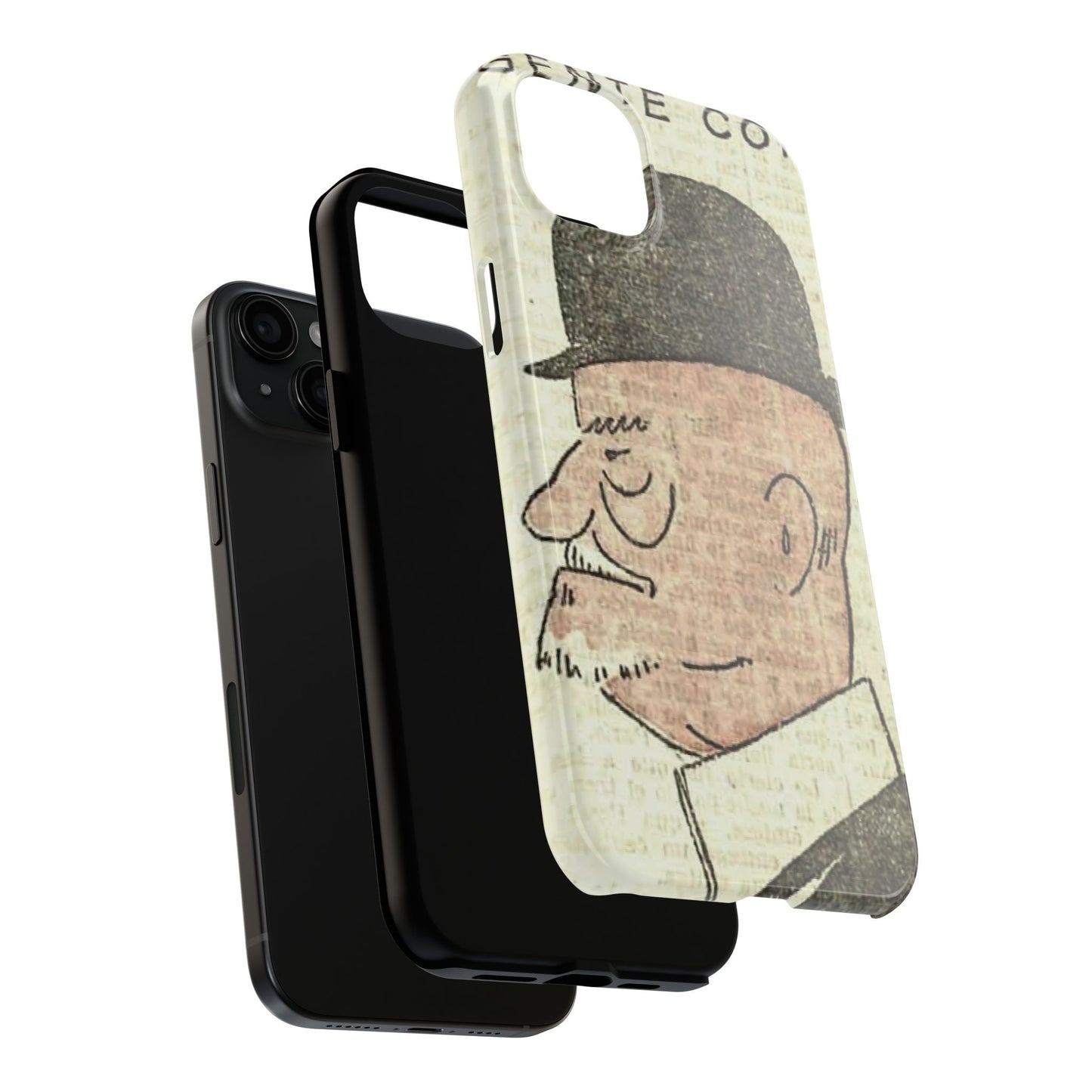 Dapper Gent in Bowler Hat Phone Case