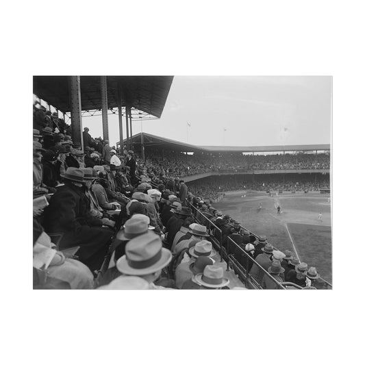 Vintage Baseball World Series Poster Print - Old School Male 