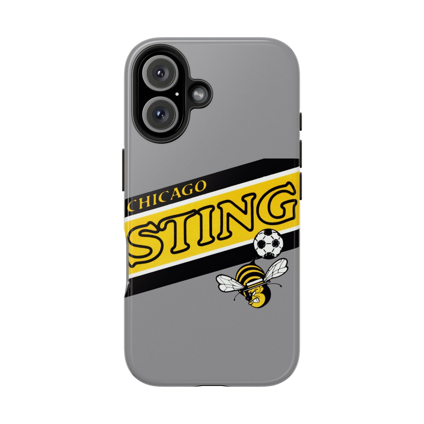 Vintage Chicago Sting Soccer Team Logo Durable Phone Cases - Old School Male 