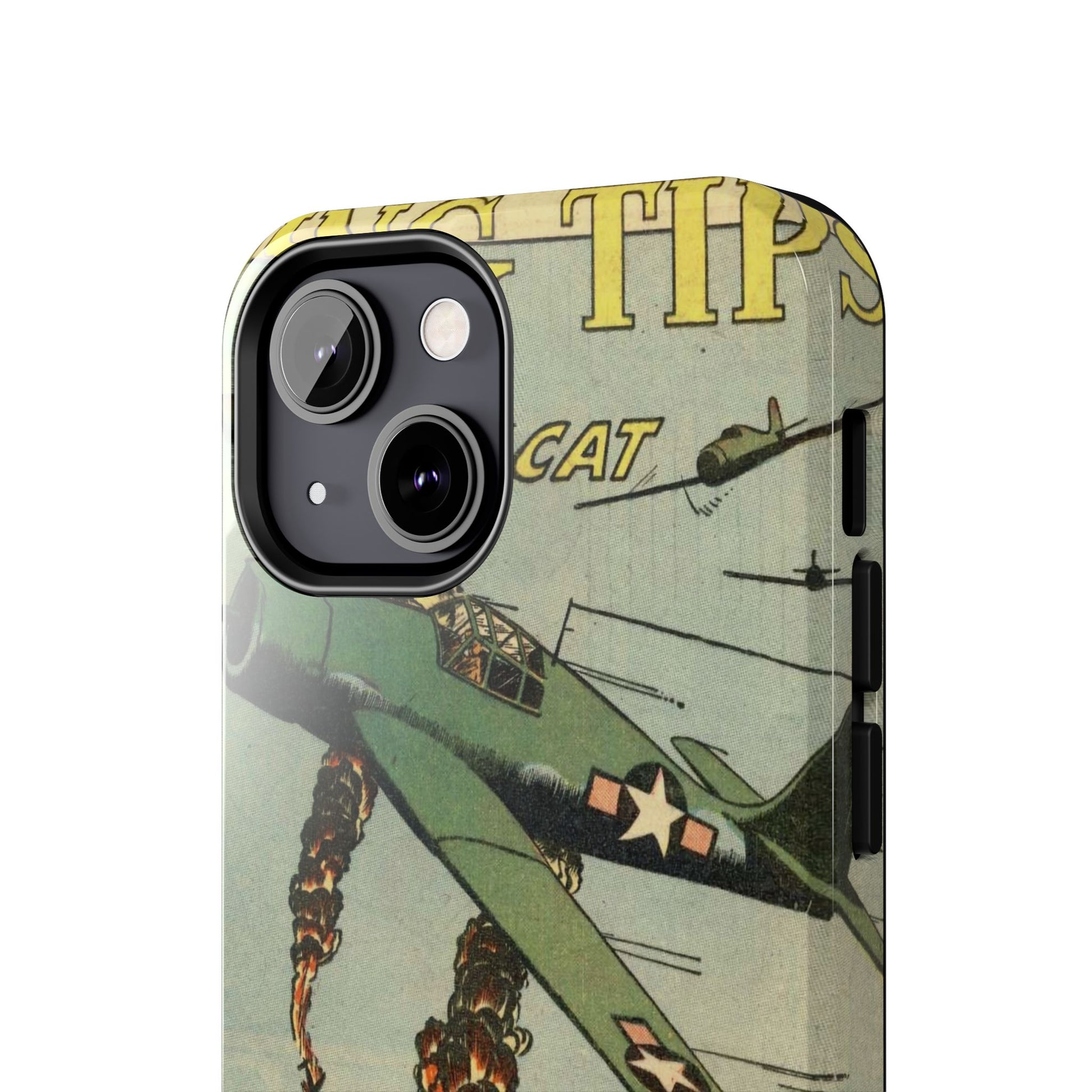 Retro Wings Comic Page Tough Phone Cases - Old School Male 