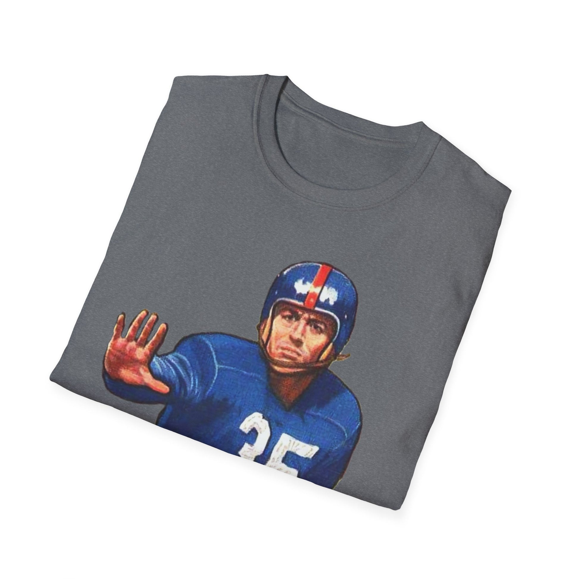 Retro Gene Roberts Football Star Unisex Softstyle Tee - Old School Male 