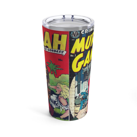 Tumbler Cup - Retro Comic Book Cover Design - Old School Male 