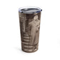 Vintage Millionaire Gentleman 20oz Insulated Tumbler - Old School Male 