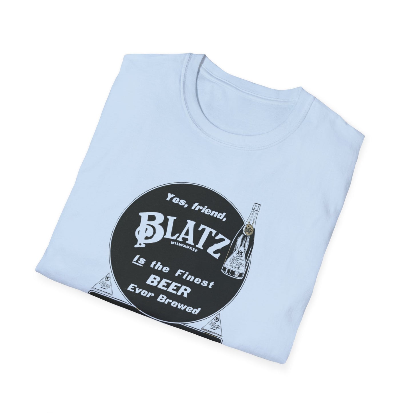 Vintage Blatz Brewing T-Shirt | 100% Cotton Retro Tee for Beer Lovers & Collectors