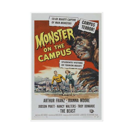 Vintage Monster Movie Rolled Posters, Retro Wall Art Decor, Halloween Poster Prints, Classic Horror Film Decoration, Dorm Room Movie Poster, - Old School Male 