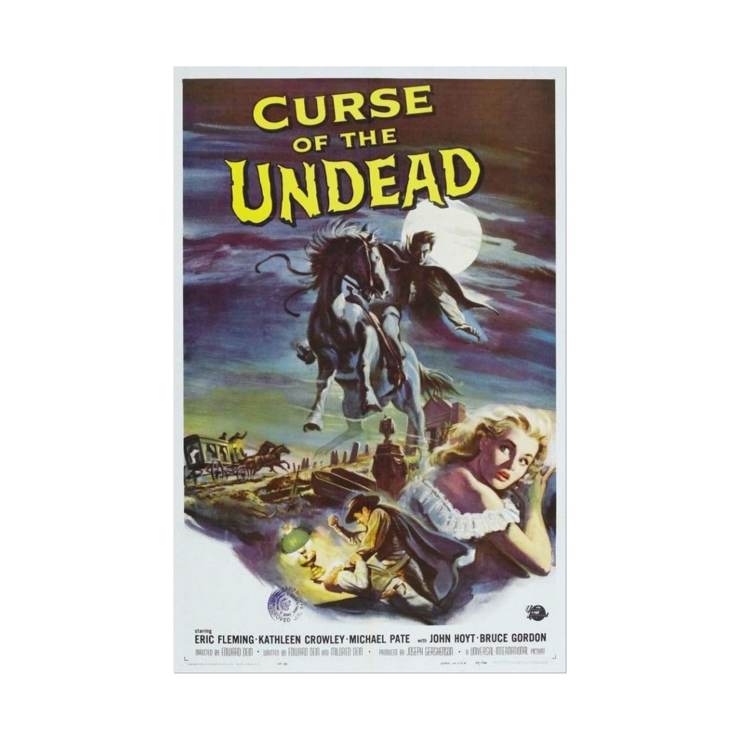 Rolled Posters - Vintage Curse of the Undead Film Poster