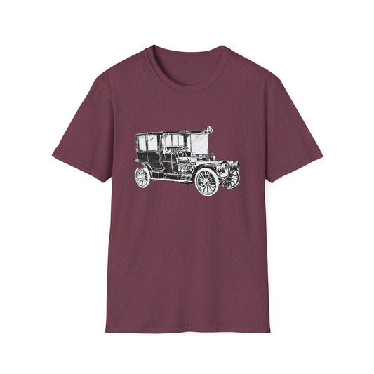 Vintage Automobile Unisex Softstyle T-Shirt - Old School Male 