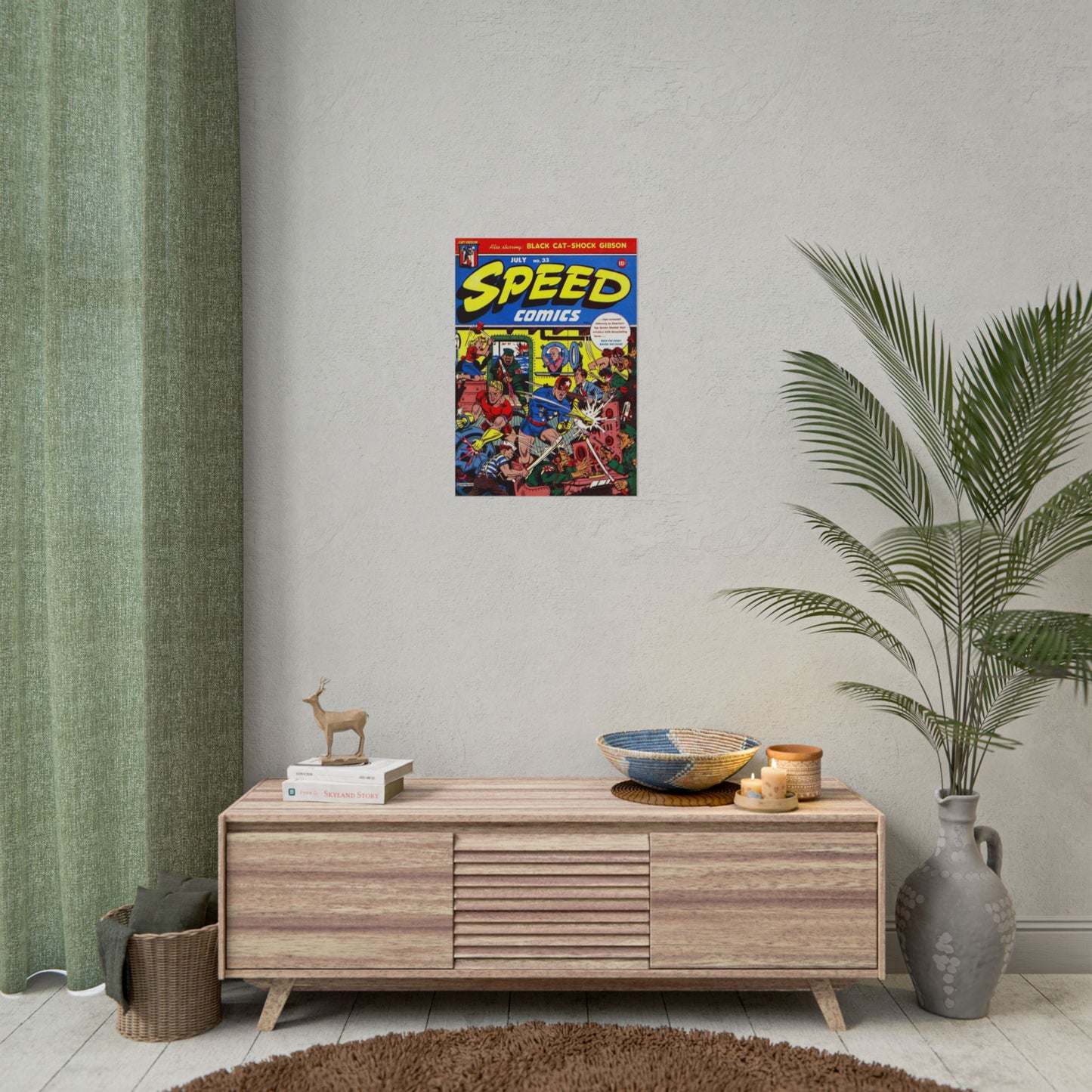 Retro Speed Comics Rolled Poster Rolled Posters