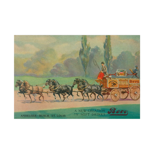 Vintage Anheuser-Busch Canvas Print - Old School Male 