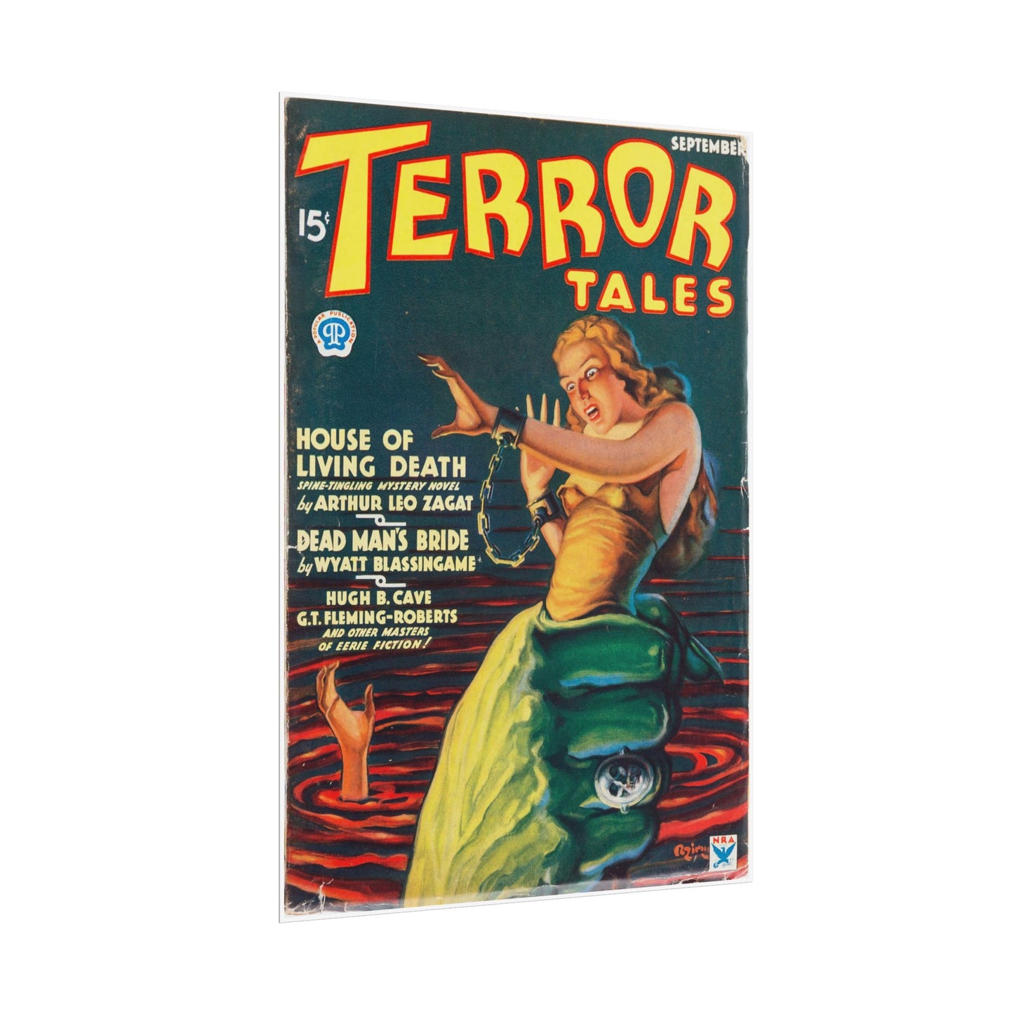 Retro Terror Tales Rolled Posters - Old School Male 