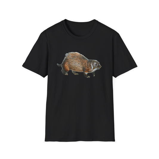 Vintage-inspired Unisex Soft Cotton Beaver Tee - Old School Male 