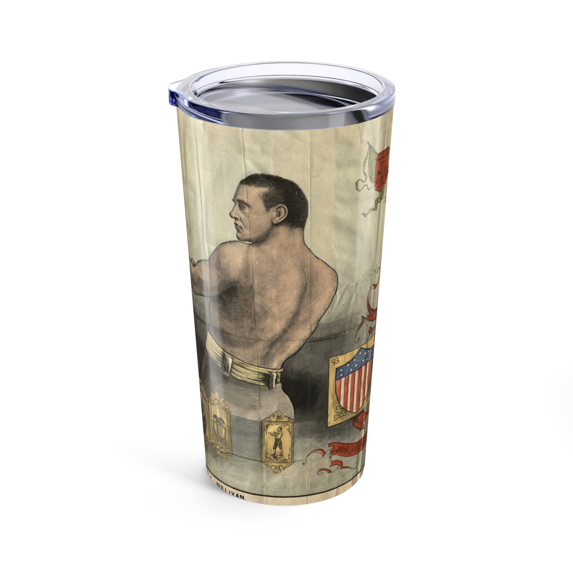 Retro Fighter Insulated Tumbler 20oz - Old School Male 