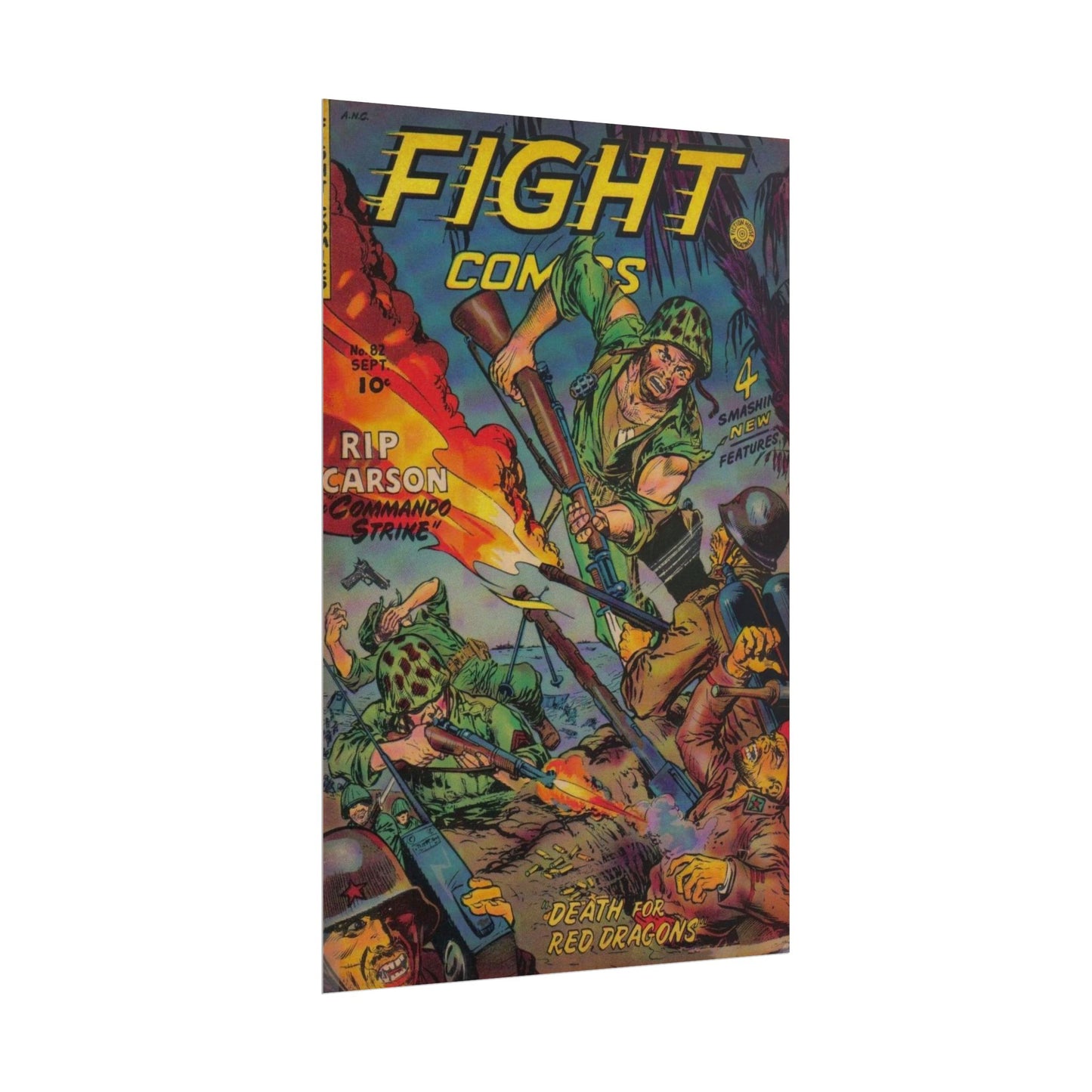 Retro Fight Comics Poster Print