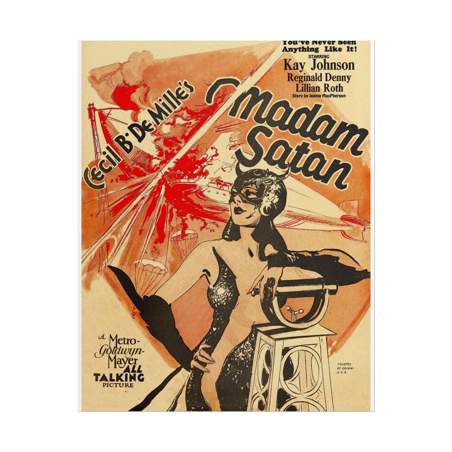 Poster Print - Madame Satan Vintage Film Poster