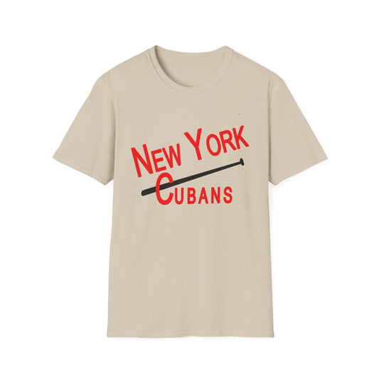 New York Cubans Negro League Unisex Softstyle T-Shirt - Old School Male 