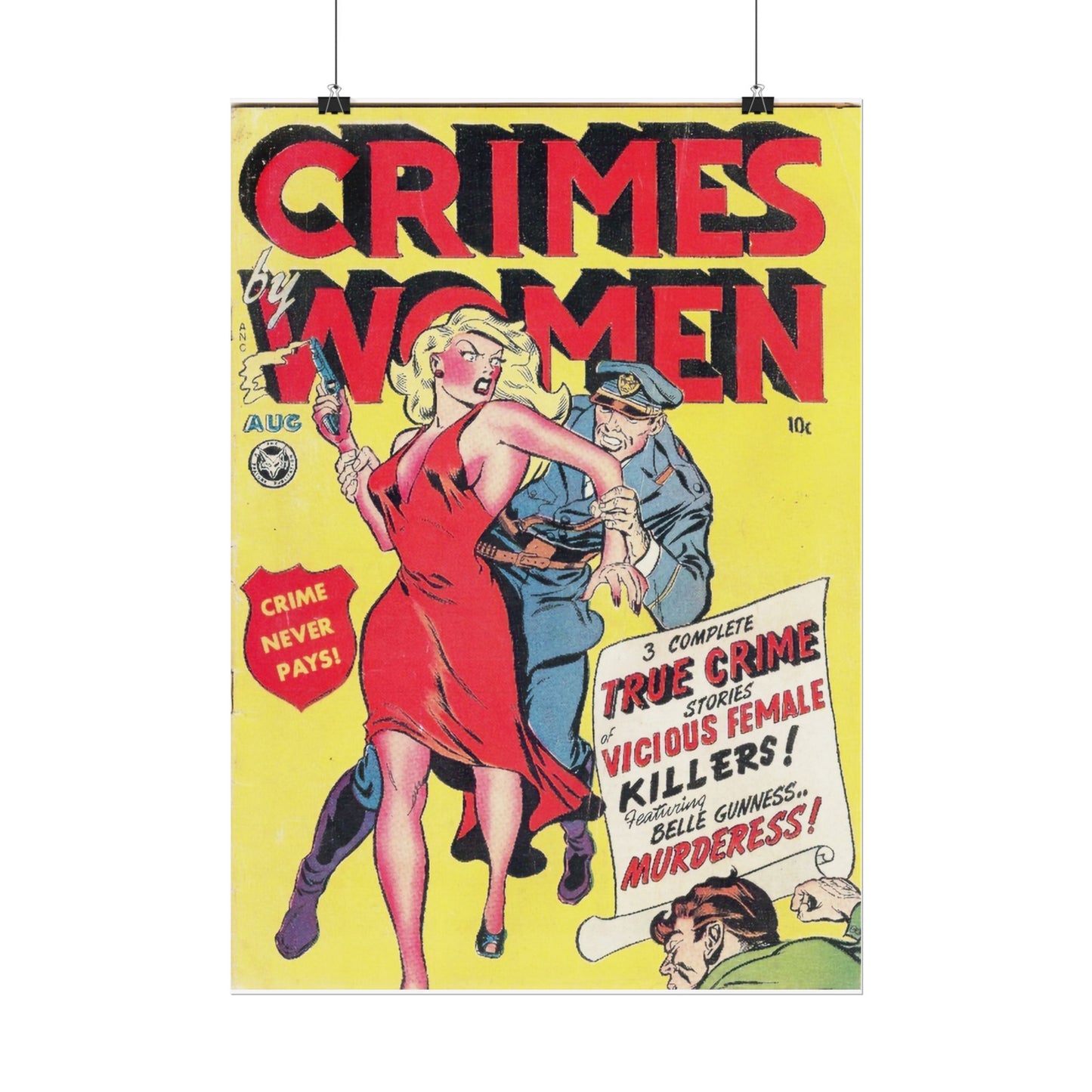 Retro Crimes By Women Comic Book Cover Poster