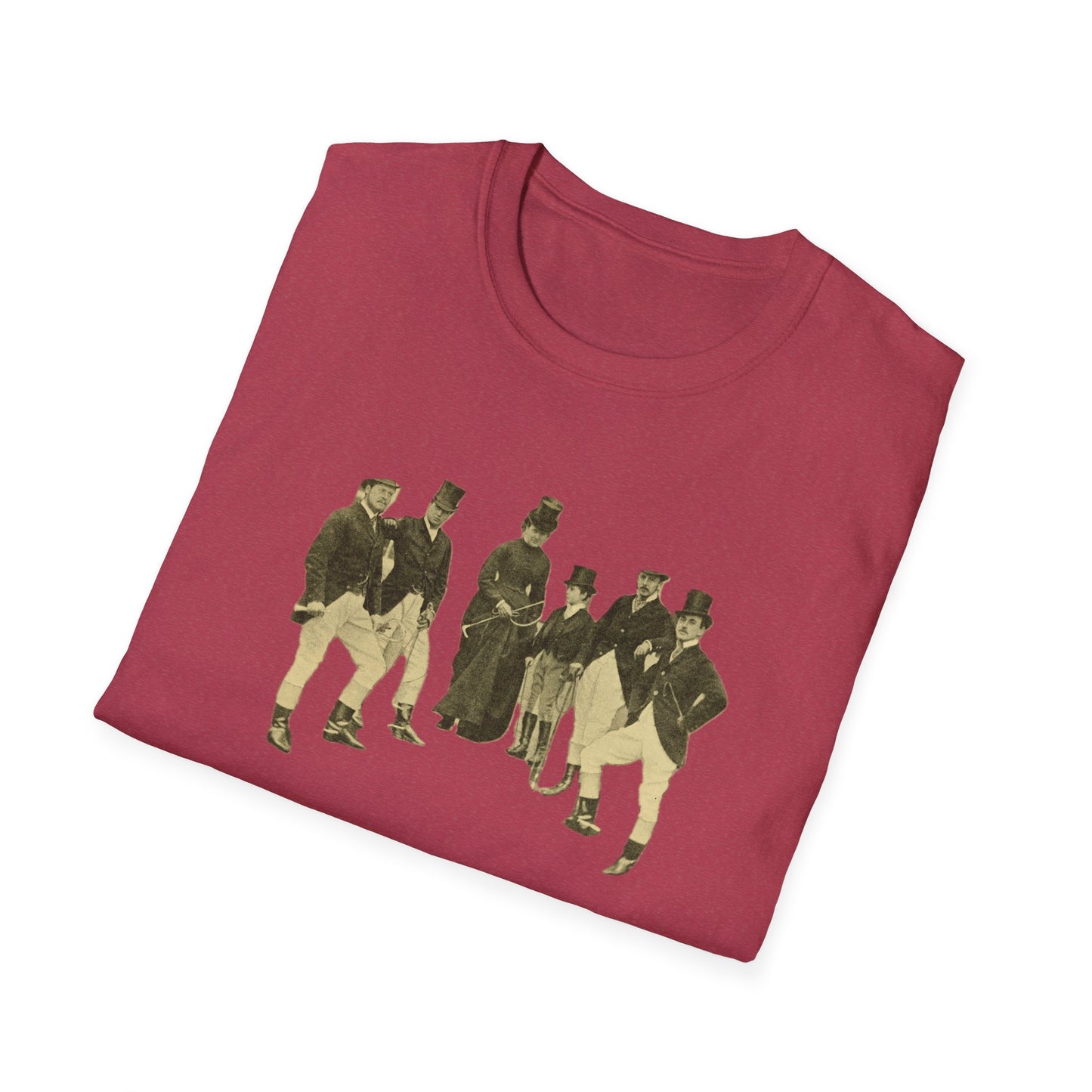 Vintage 19th Century Group Portrait Unisex Softstyle Tee